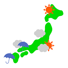 事前に天気予報を確認