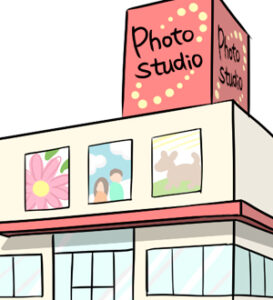 撮影スタジオの見学